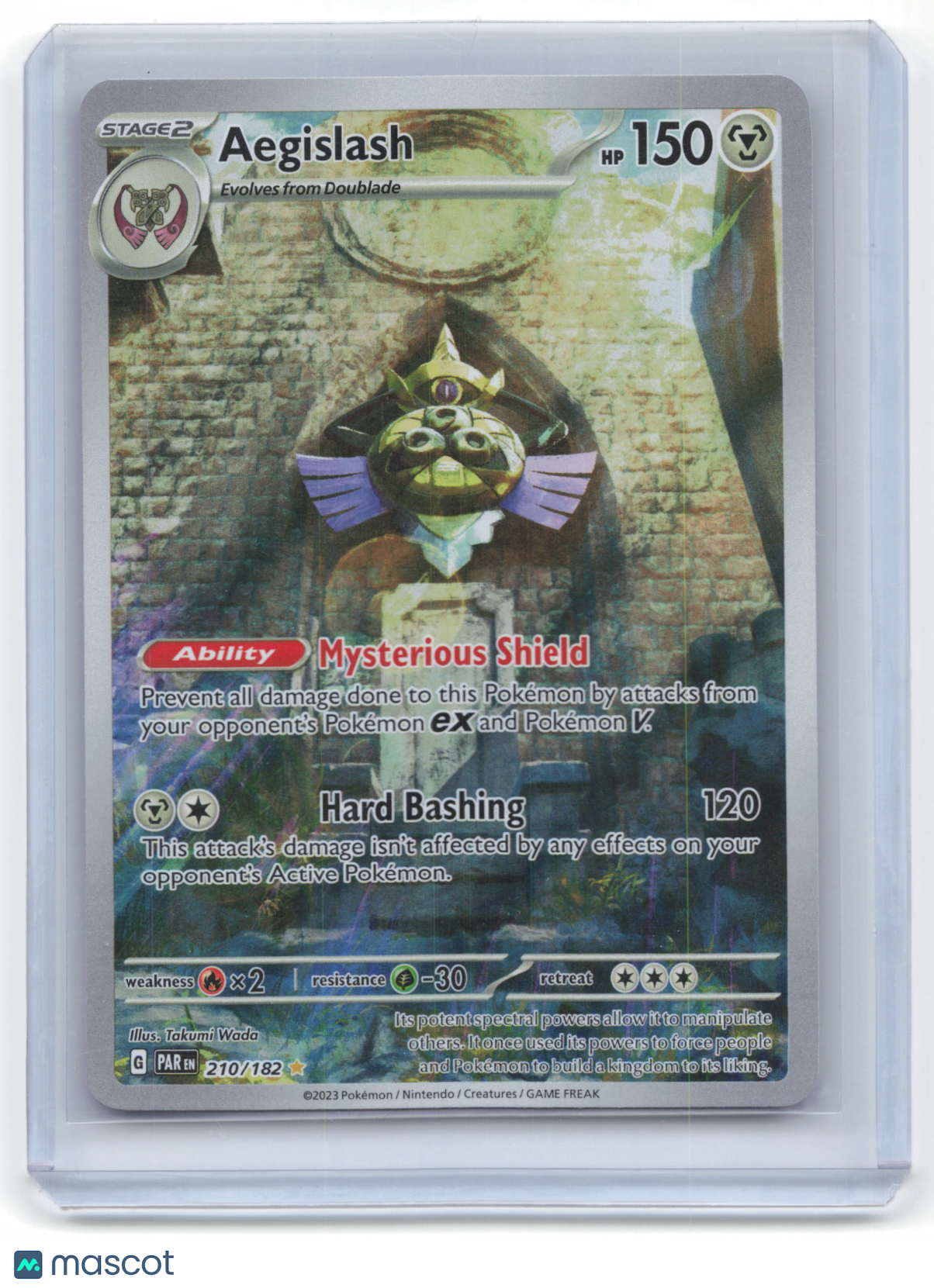 2023 Pokemon Aegislash Paradox Rift Illustration Rare #210/182 Near Mint