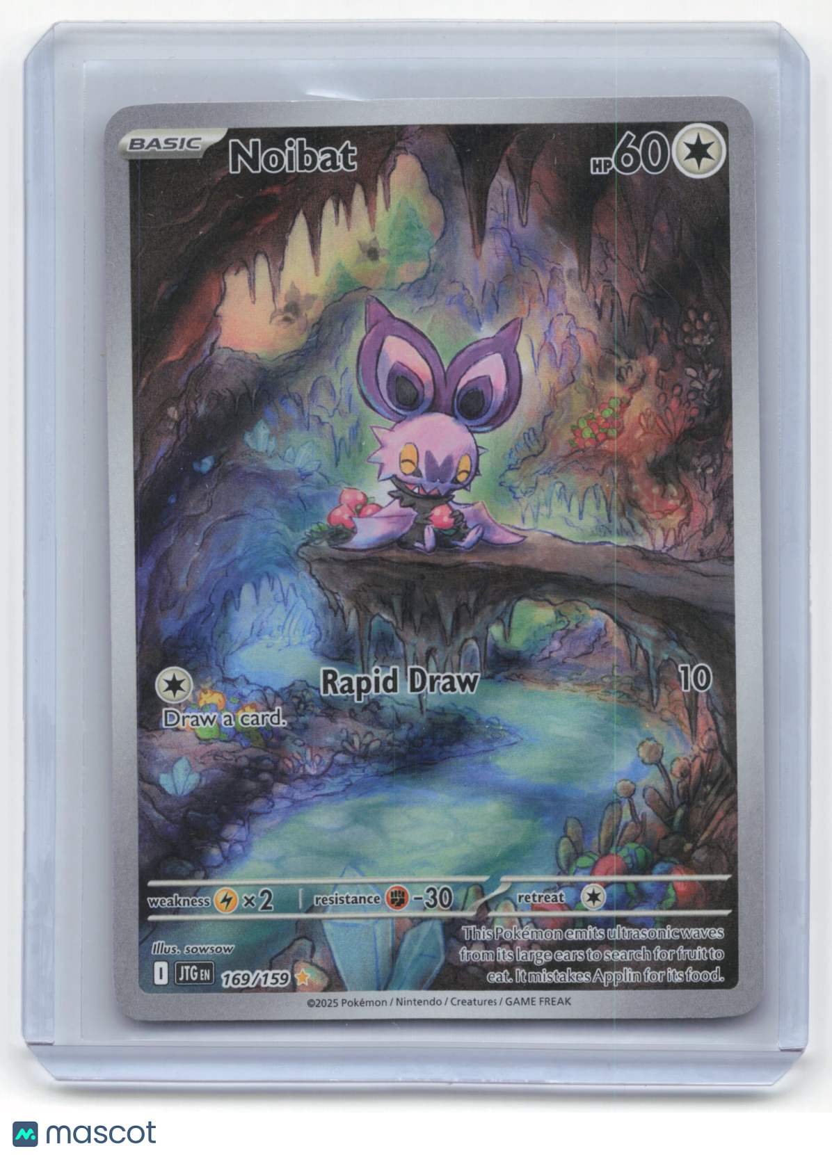 2025 Pokemon Noibat Journey Together Illustration Rare #169/159 Near Mint