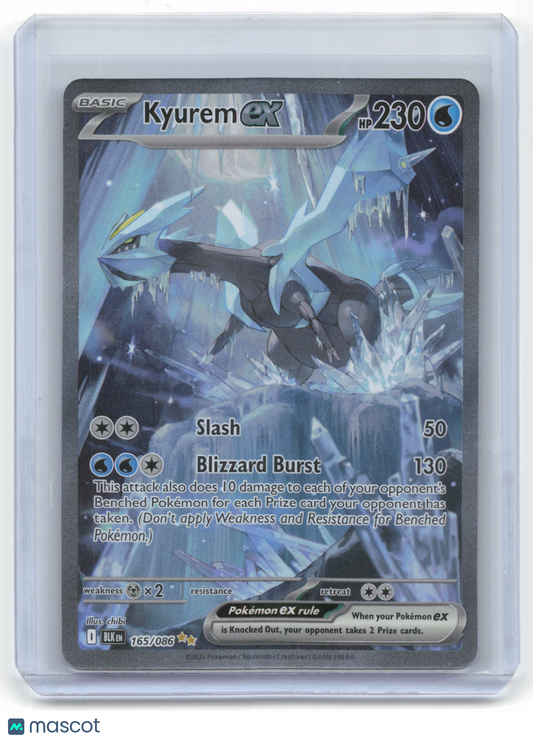 2025 Pokemon Kyurem EX Black Bolt Special Illustration Rare Holo #165/086