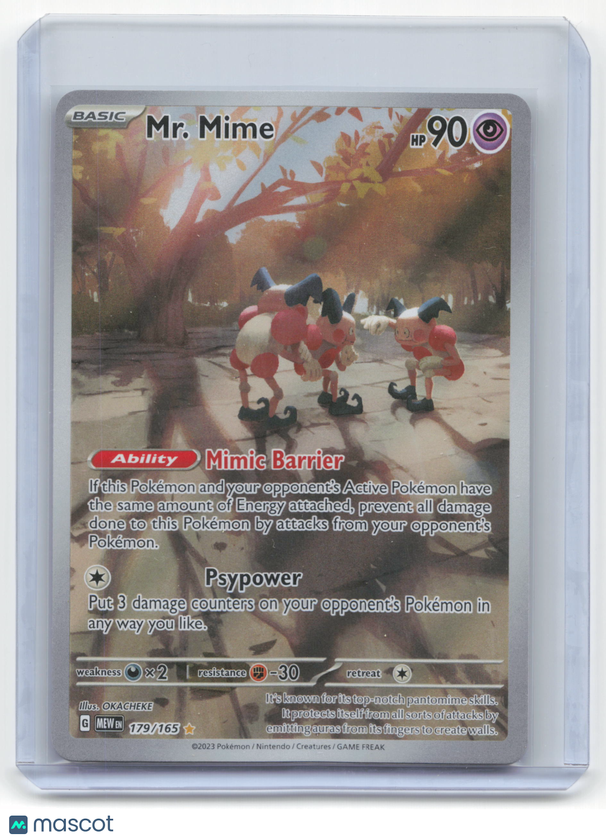 2023 Pokemon Mr. Mime Scarlet & Violet 151 Illustration Rare Foil #179/165