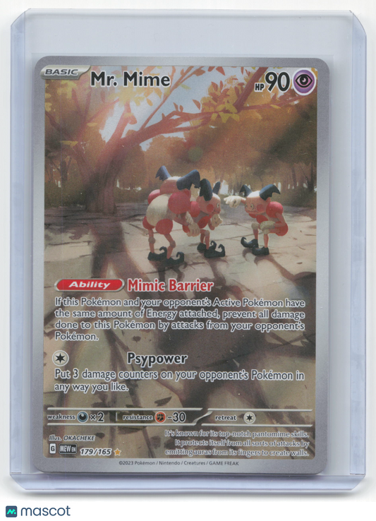 2023 Pokemon Mr. Mime Scarlet & Violet 151 Illustration Rare Foil #179/165