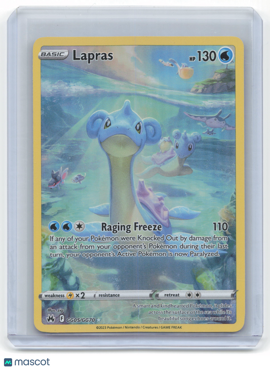 2023 Pokemon Lapras Crown Zenith: Galarian Gallery Ultra Rare Foil #GG05/GG70