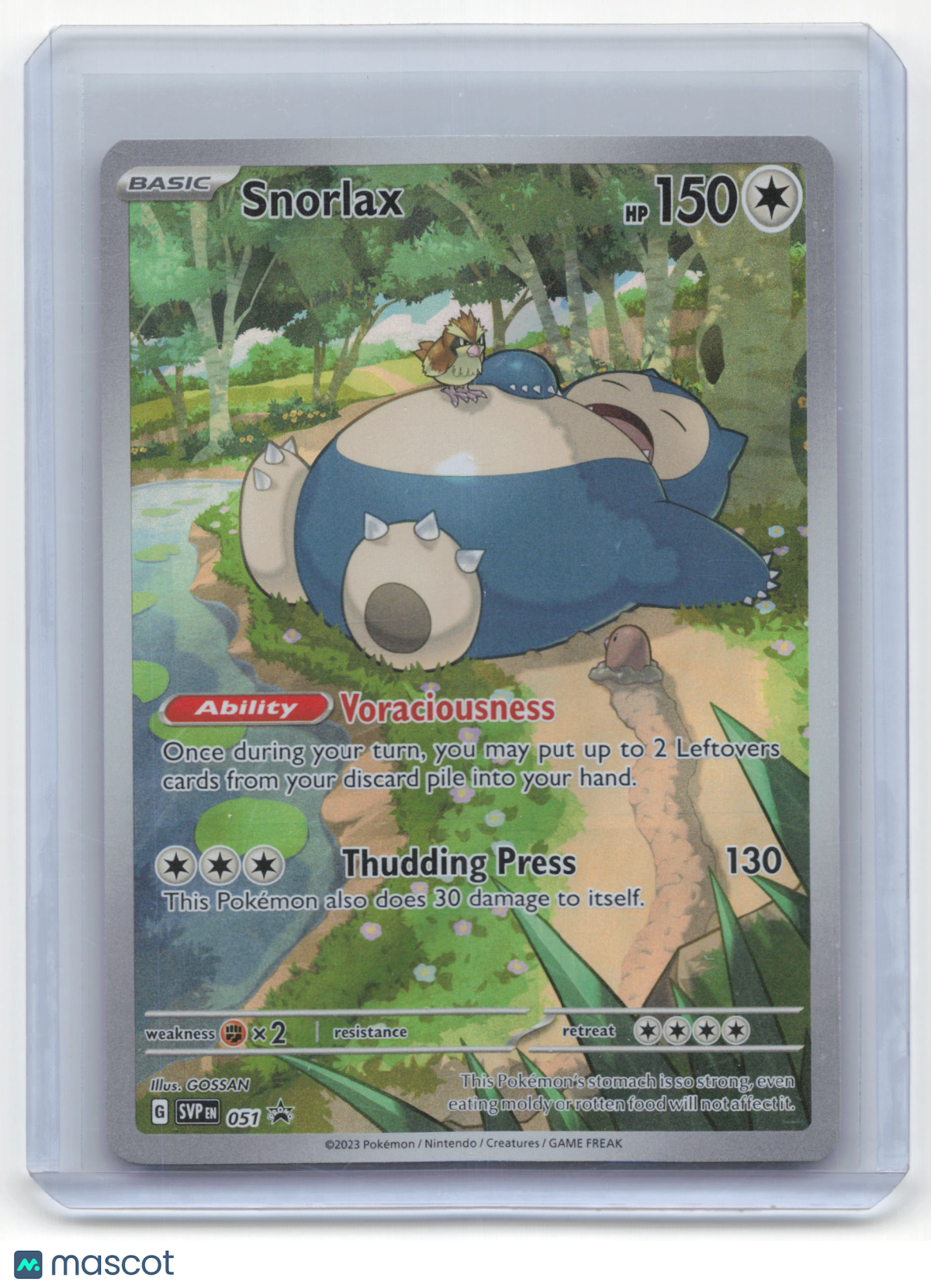 2023 Pokemon Snorlax Scarlet & Violet Promos Black Star Promo Foil #051