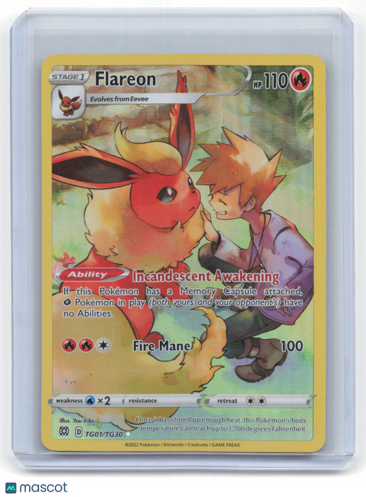 2022 Pokemon Flareon Brilliant Stars: Trainer Gallery Ultra Rare Foil #TG01/TG30