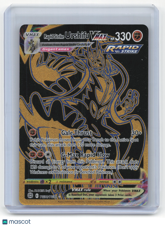 2022 Pokemon Urshifu VMAX Brilliant Stars: Trainer Gallery UR Holo #TG30/TG30