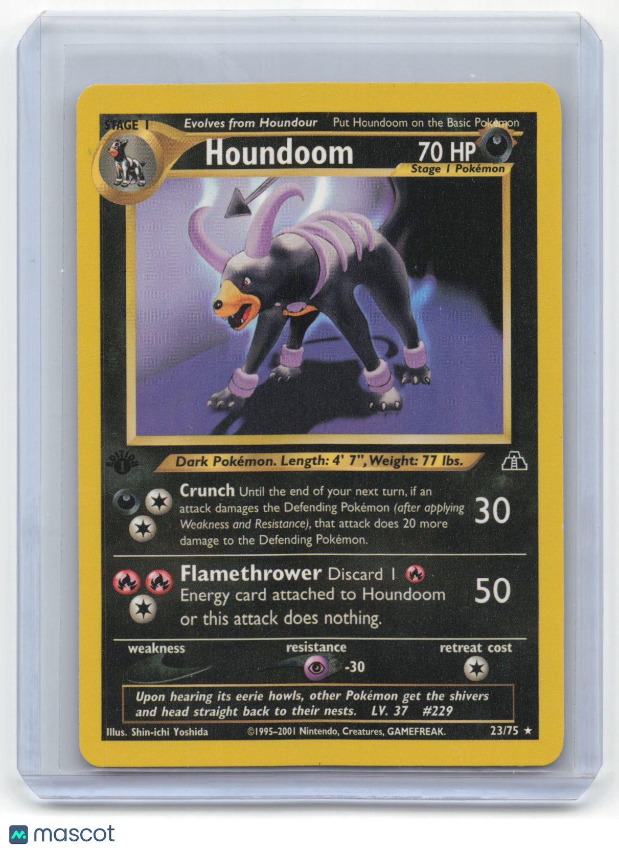 2001 Pokemon Houndoom Neo Revelation Rare #23/75 Near Mint