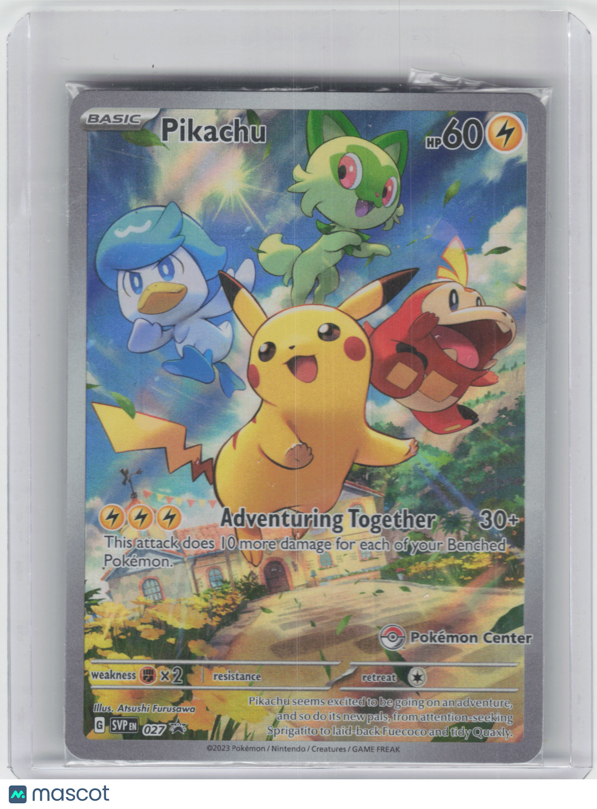 2023 Pokemon Pikachu Scarlet & Violet Black Star Promo Holo #027 (Sealed)
