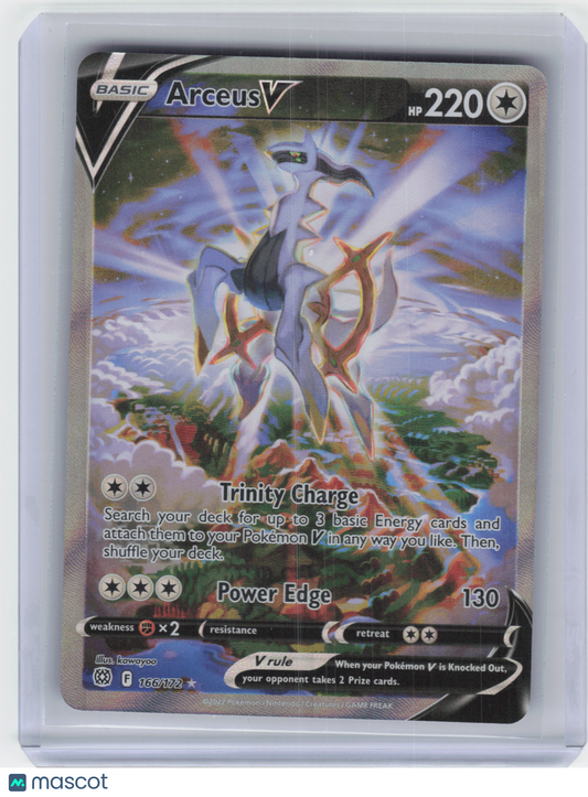 2022 Pokemon Arceus V Brilliant Stars Rare Holo #166/172 Near Mint