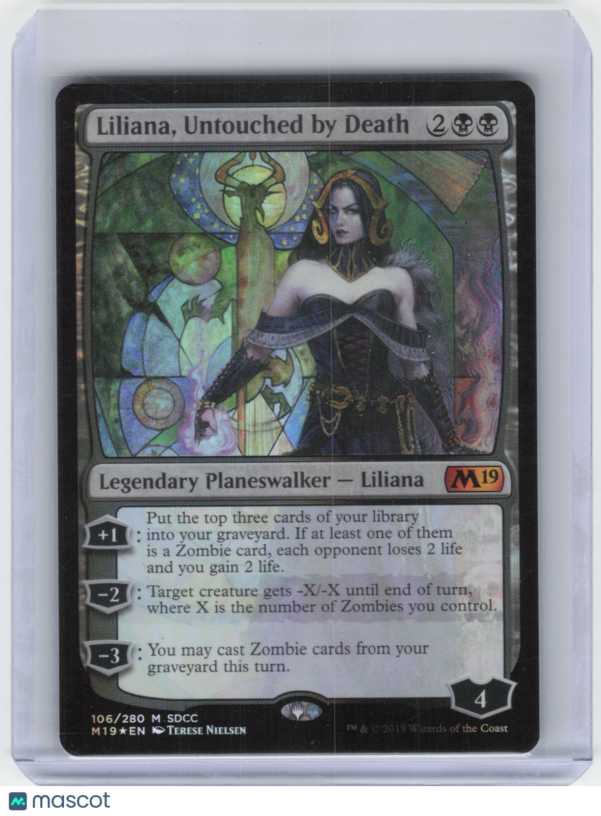 2018 Magic: TG Liliana, Untouched by Death Core Set 2019 Foil #106 (SDCC)
