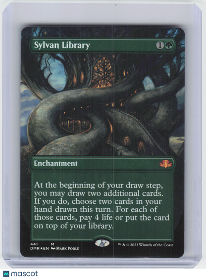 2023 Magic: The Gathering—Sylvan Library #441 Dominaria Remastered— Borderless