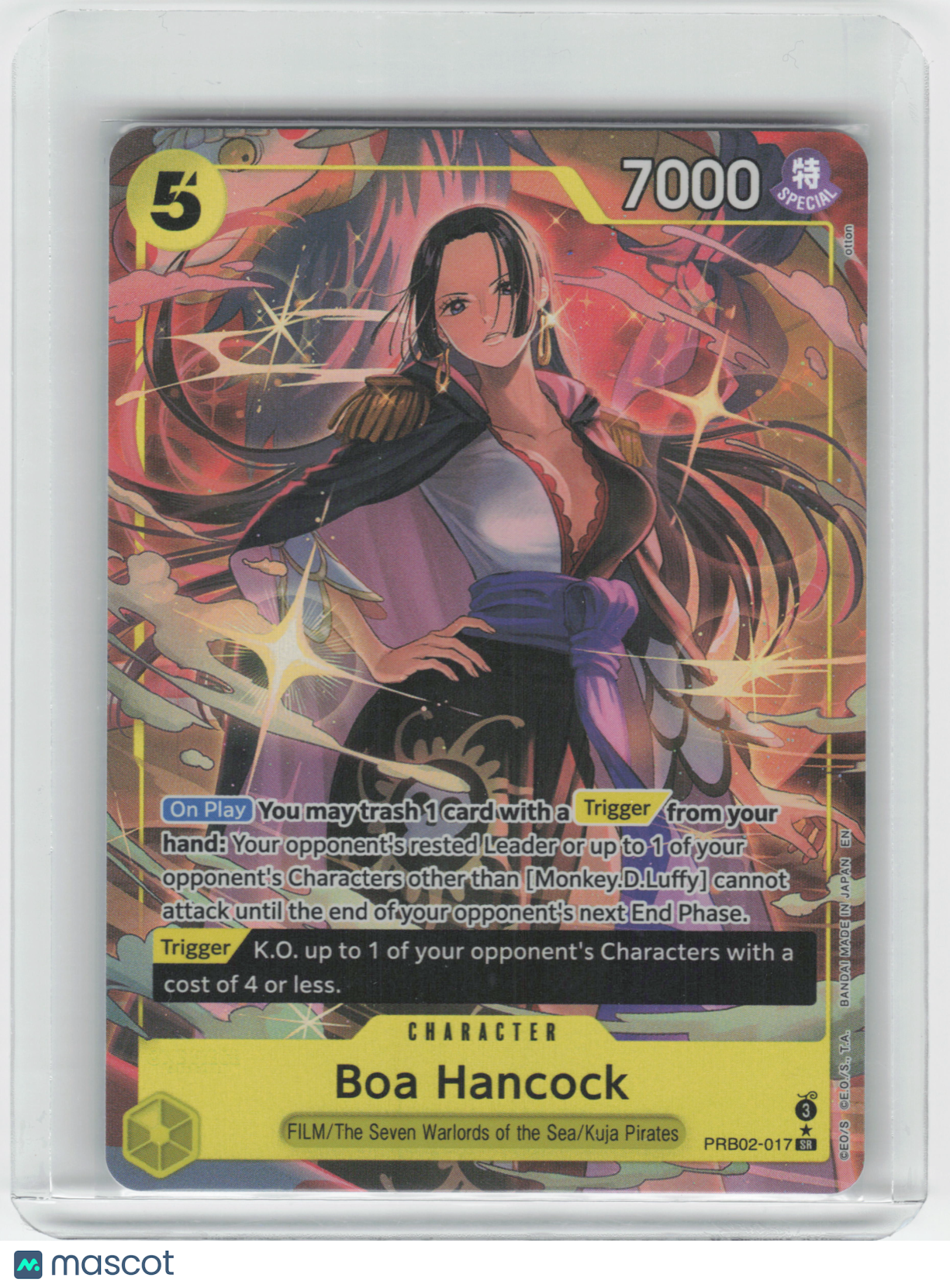 2025 One Piece CG Boa Hancock The Best Vol. 2 Super Rare #PRB02-017 Alt Art