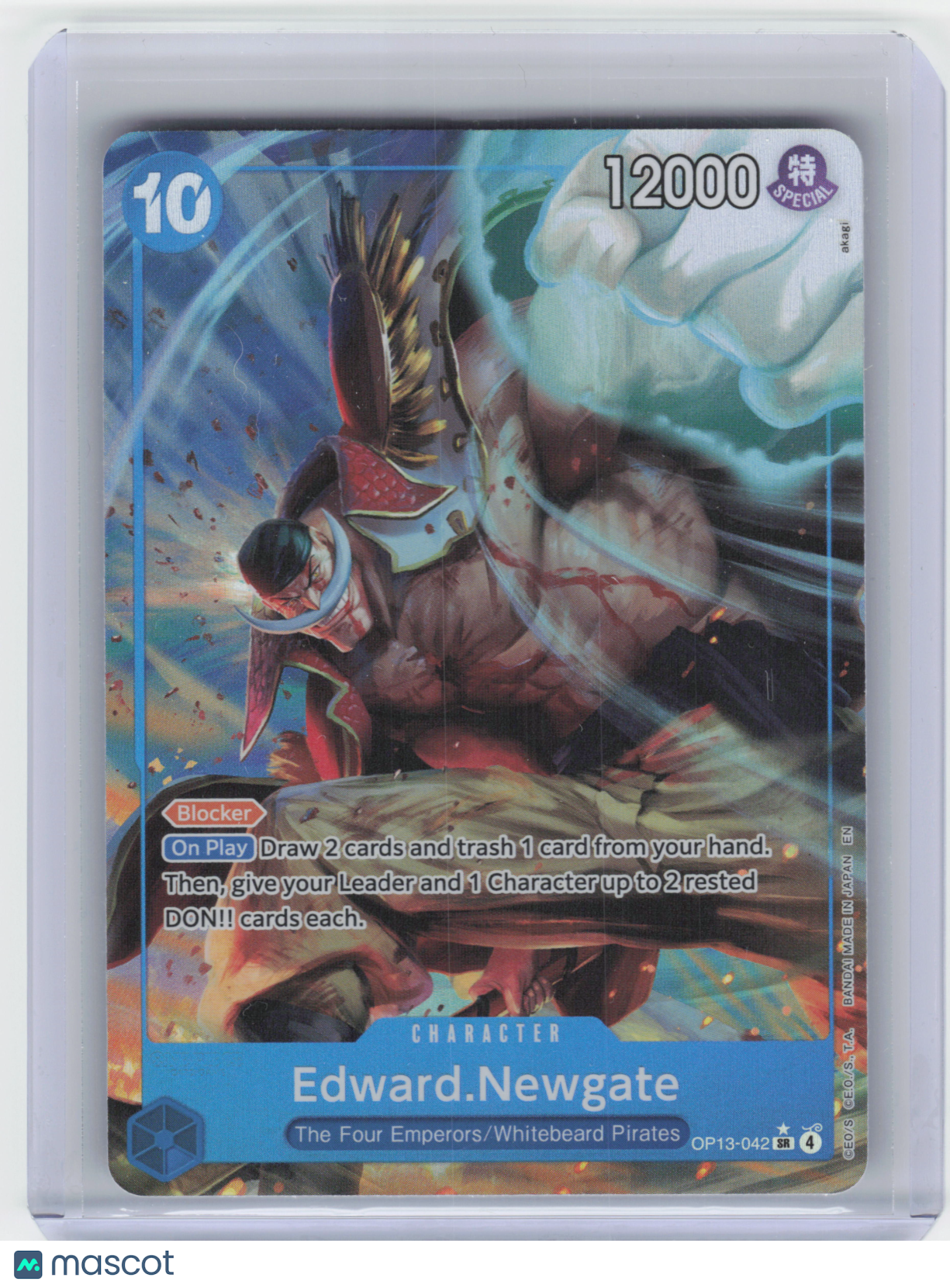 2025 One Piece Edward.Newgate Carrying On His Will Super Rare #OP13-042 Alt Art