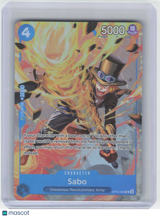 2024 One Piece Card Game Sabo Royal Blood Rare Foil #OP10-049