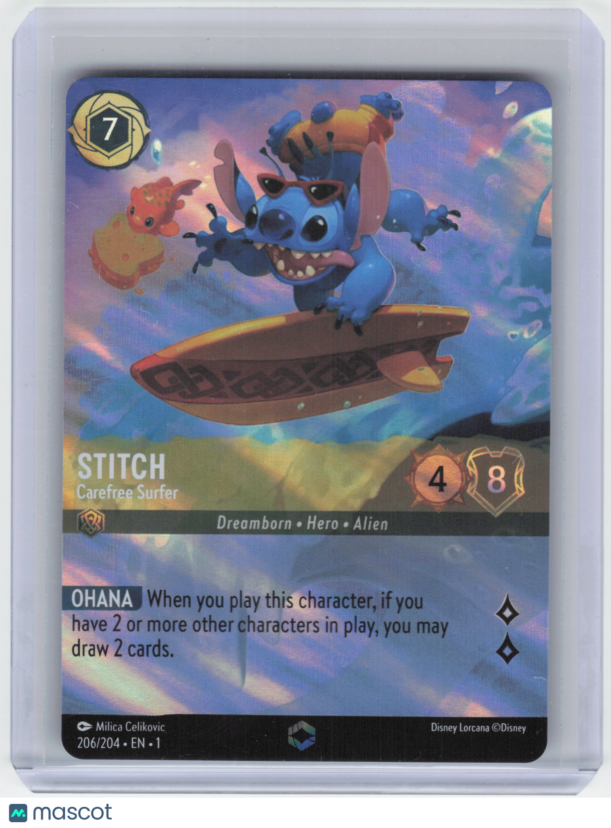 2023 Disney Lorcana Stitch The First Chapter Enchanted Foil #206 Near Mint