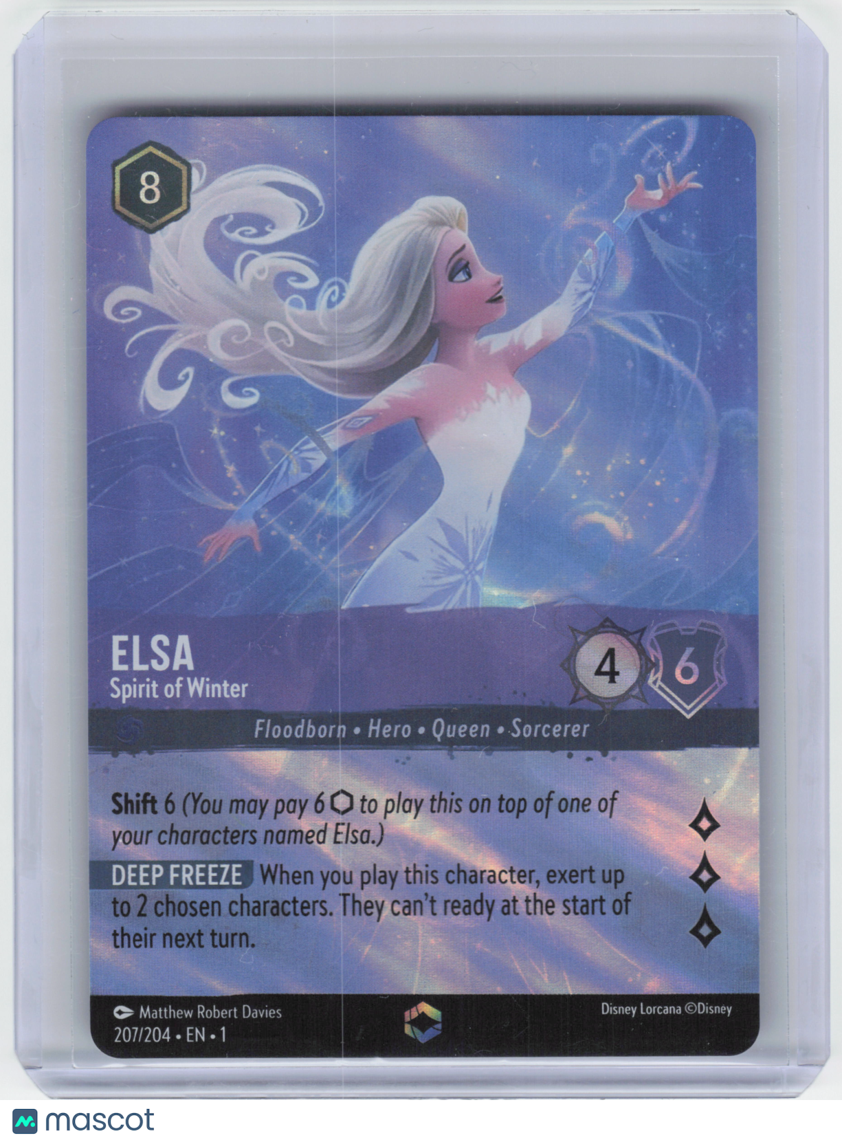 2023 Disney Lorcana Elsa The First Chapter Enchanted Foil Lightly Played