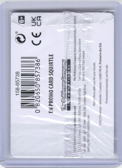 2023 Pokemon—Squirtle #7/165 Pokémon 151—Rare Reverse Holo (Sealed)