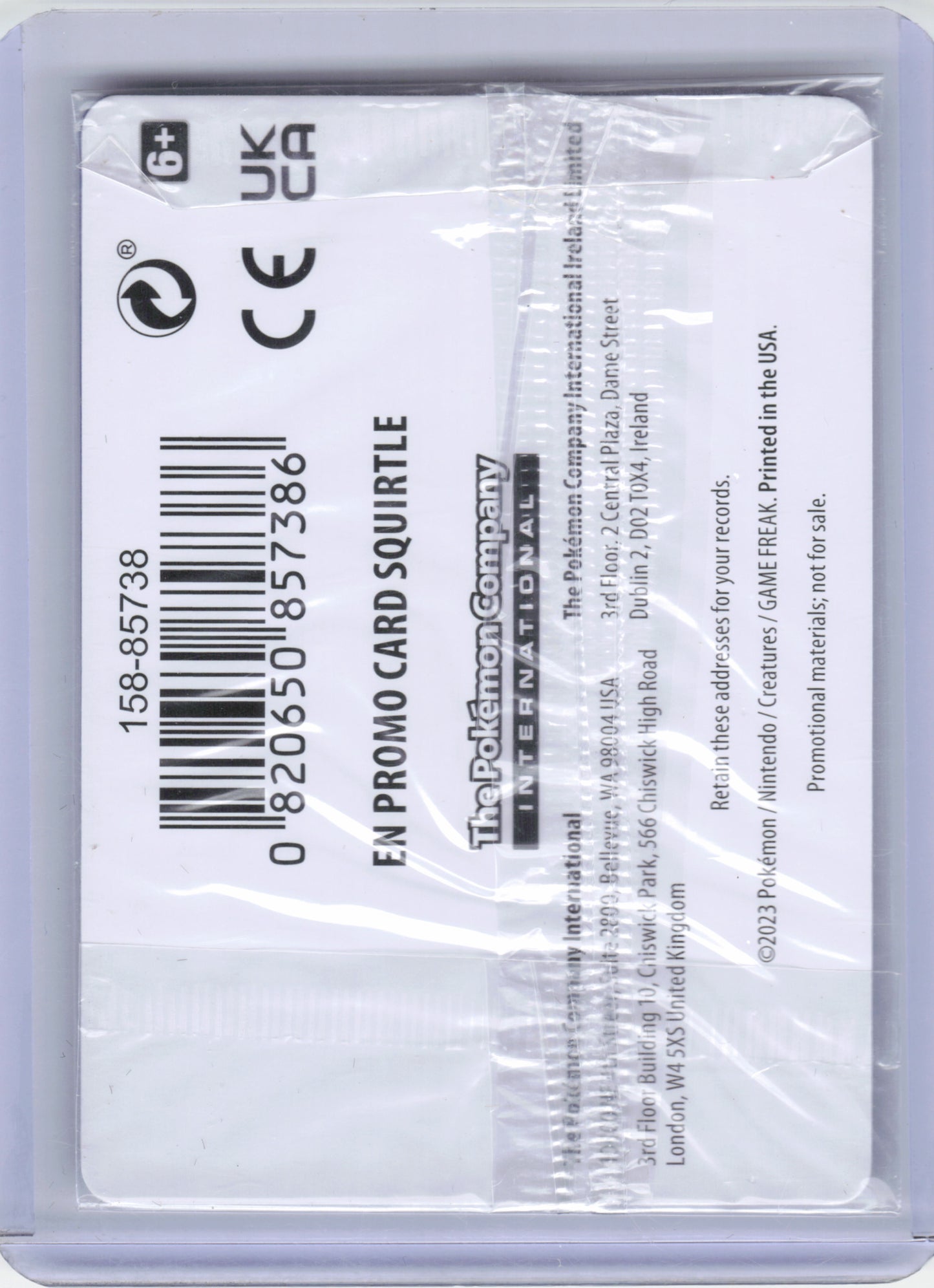 2023 Pokemon Squirtle Pokémon 151 Rare Reverse Holo #7/165 (Sealed)