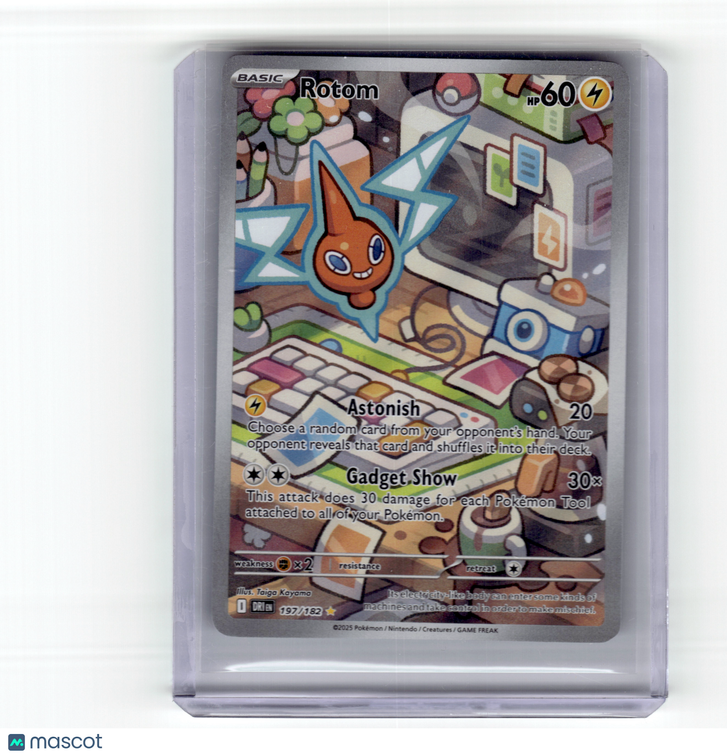 2025 Pokemon Rotom Destined Rivals Illustration Rare Holo #197/182 Near Mint