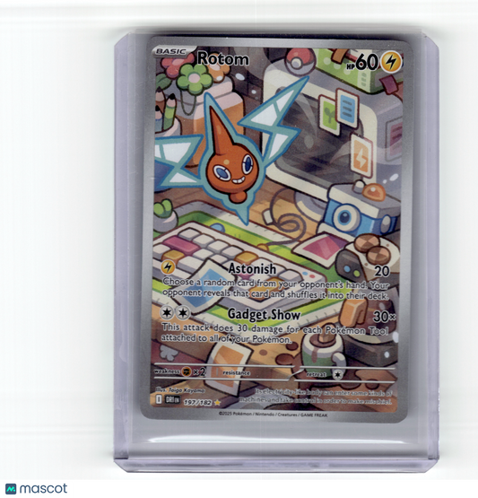 2025 Pokemon Rotom Destined Rivals Illustration Rare Holo #197/182 Near Mint