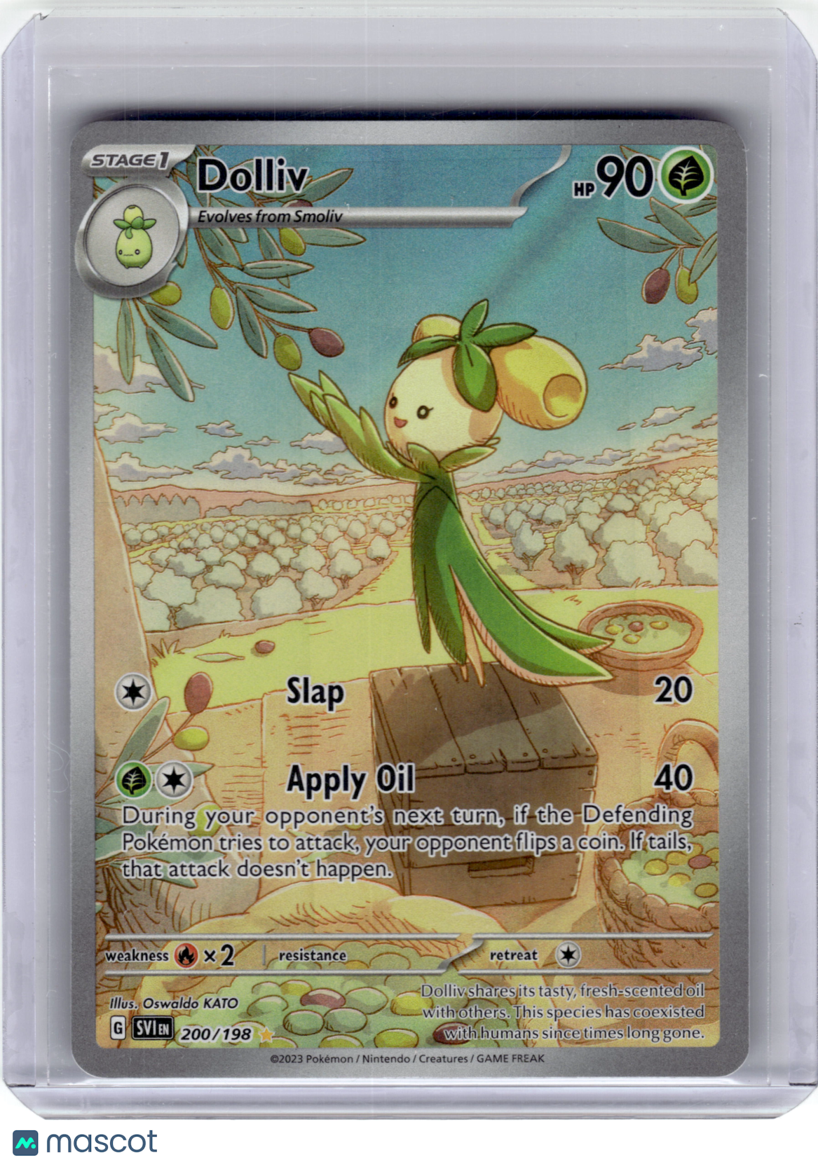 2023 Pokemon Dolliv Scarlet & Violet Illustration Rare Holo #200/198 Near Mint