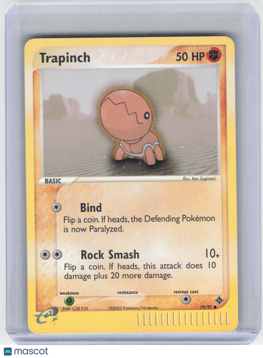 2003 Pokemon Trapinch #79/97 EX Sandstorm Common Reverse Holo