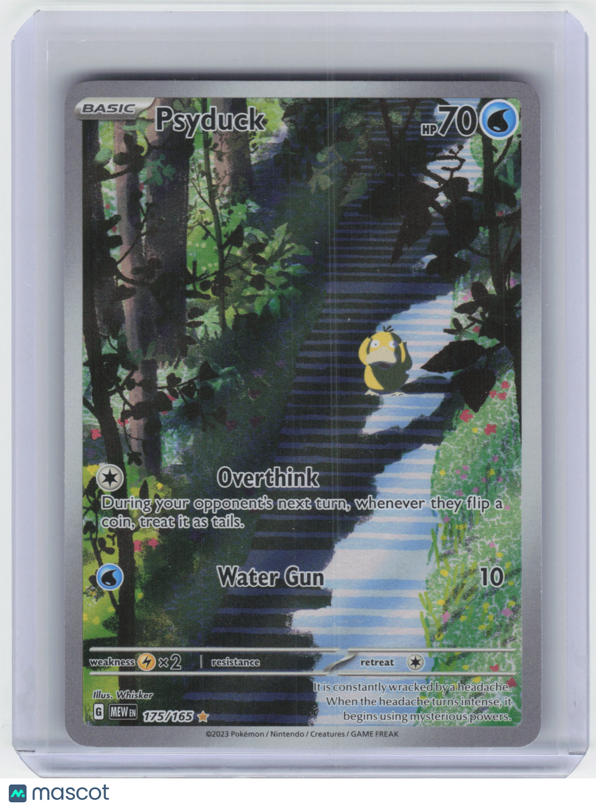 2023 Pokemon Psyduck #175/165 Scarlet & Violet 151 Illustration Rare Foil