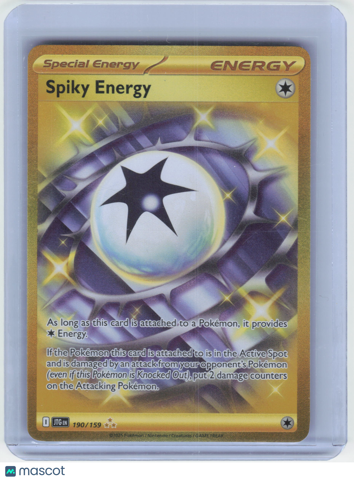 2025 Pokemon Spiky Energy #190/159 Journey Together Hyper Rare Holo