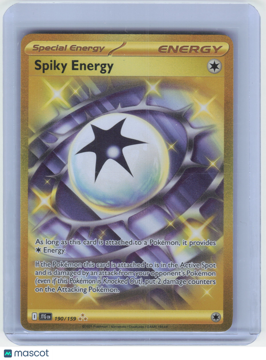 2025 Pokemon Spiky Energy #190/159 Journey Together Hyper Rare Holo