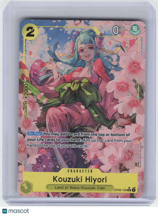 2024 One Piece Card Game Kouzuki Hiyori #OP06-106 PRB-01 SR Holo (Alternate Art)