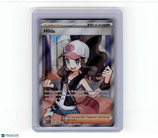 2025 Pokemon Hilda White Flare Ultra Rare Holo #164/86 Near Mint