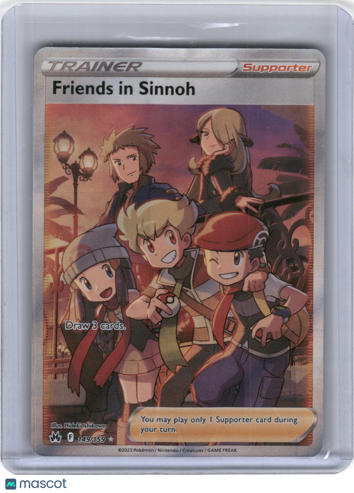 2023 Pokemon Friends In Sinnoh Crown Zenith Rare Holo #149/159