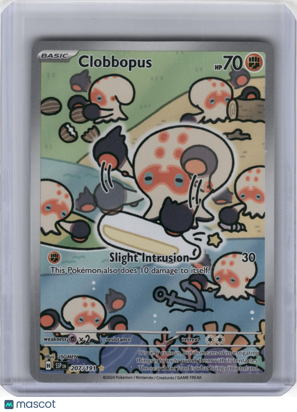 2024 Pokemon Clobbopus Surging Sparks Secret Rare Holo #207/191