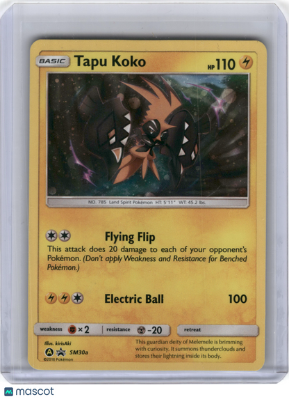 2018 Pokemon—Tapu Koko #SM30a Sun & Moon Promos—