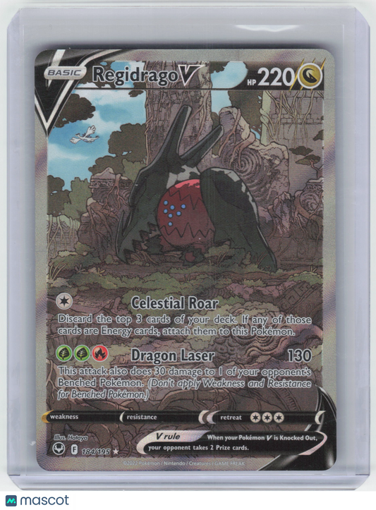 2022 Pokemon Regidrago V #184/195 Silver Tempest UR Holo (Alternate Full Art)