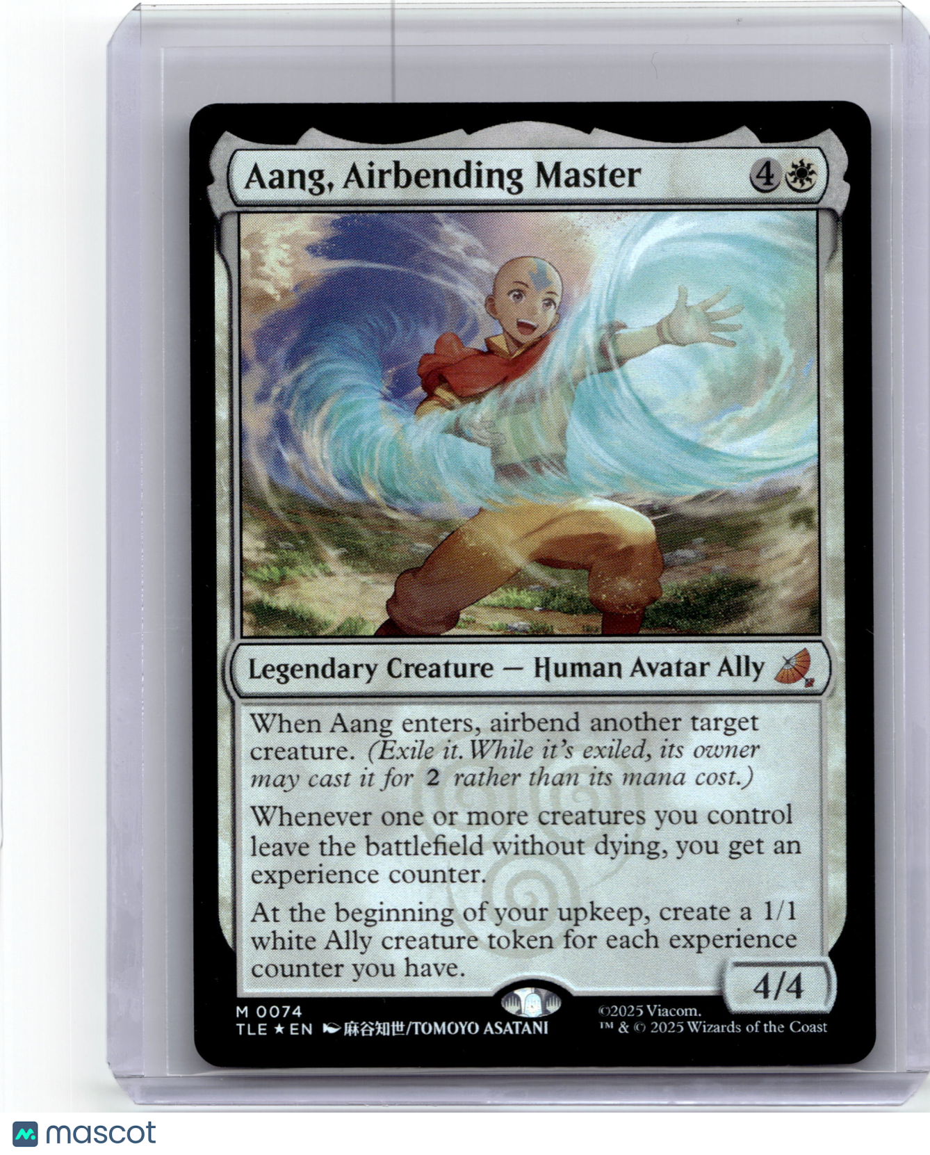 2025 Magic: The Gathering—Aang, Airbending Master #M0074 Avatar: The Last Airbender— Foil