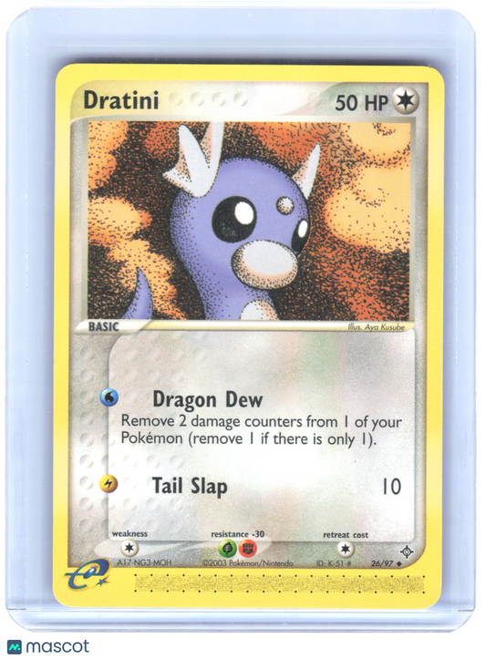2003 Pokemon Dratini #26/97 EX Dragon Uncommon Non-Foil