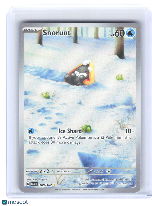 2023 Pokemon Snorunt #188/182 Paradox Rift Illustration Rare