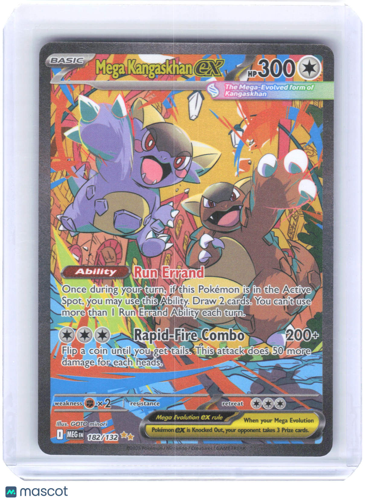 2025 Pokemon Mega Kangaskhan ex #182/132 Mega Evolution SIR Holo