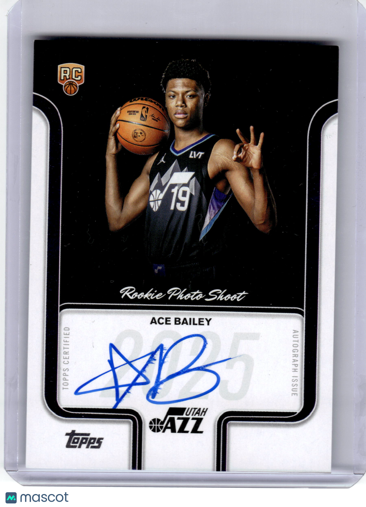 2025 Rookie Photo Shoot Autographs Ace Bailey #RP-AB Rookie