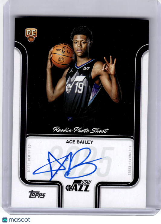 2025 Rookie Photo Shoot Autographs Ace Bailey #RP-AB Rookie