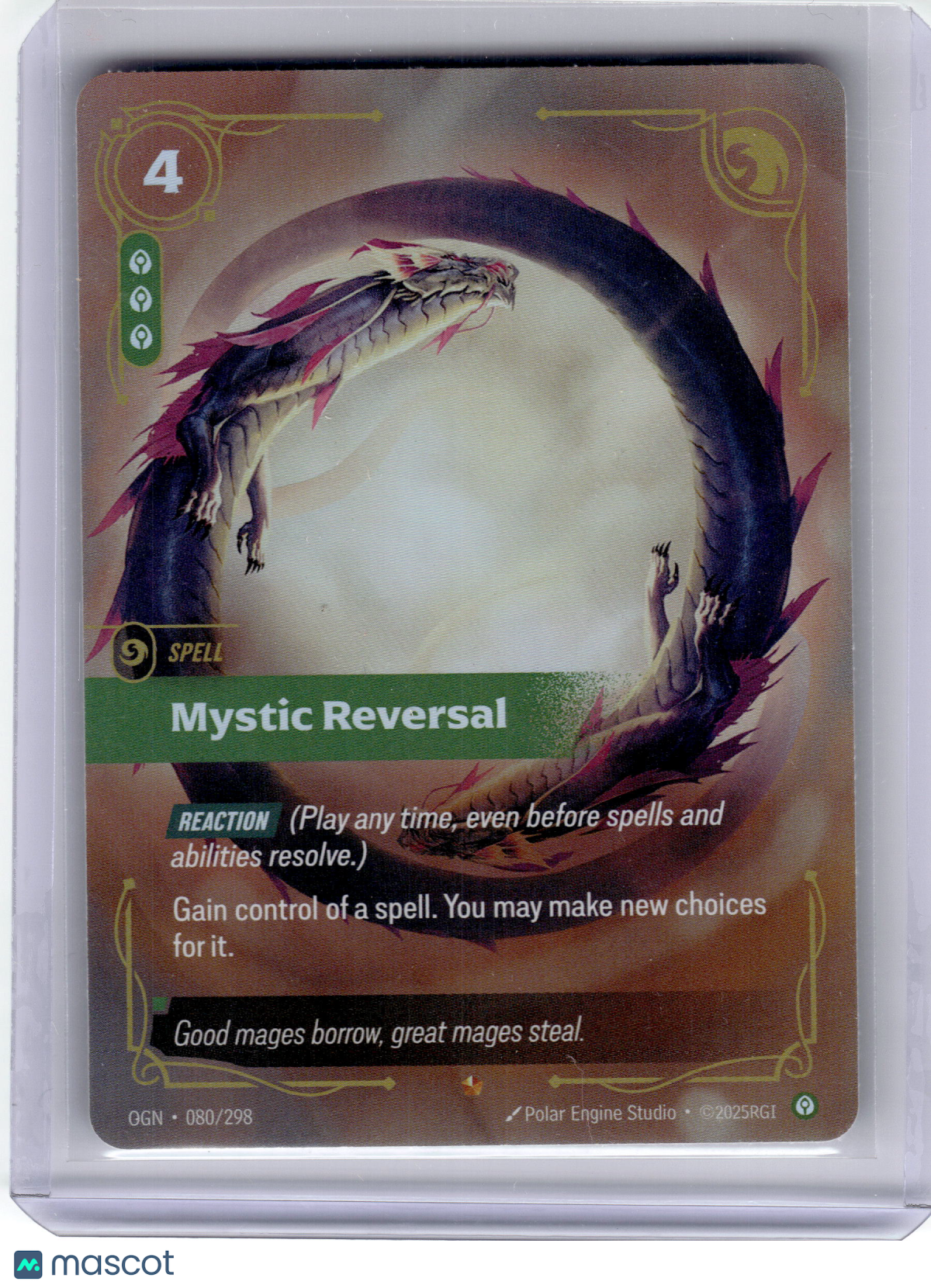 2025 Riftbound Mystic Reversal Origins Epic Foil #080 Near Mint
