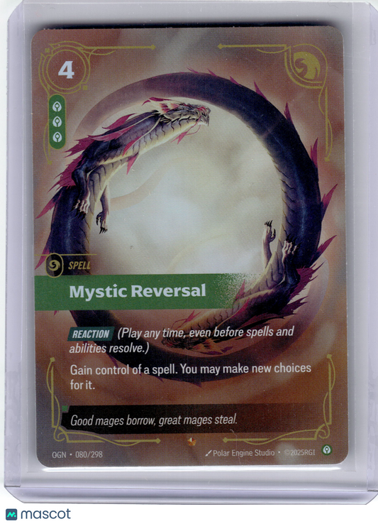 2025 Riftbound Mystic Reversal Origins Epic Foil #080 Near Mint