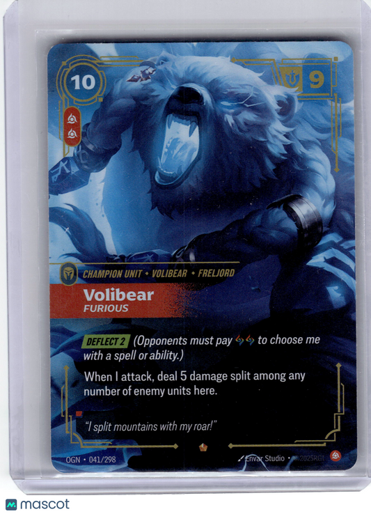 2025 Riftbound Volibear Origins Epic Foil #041 Near Mint