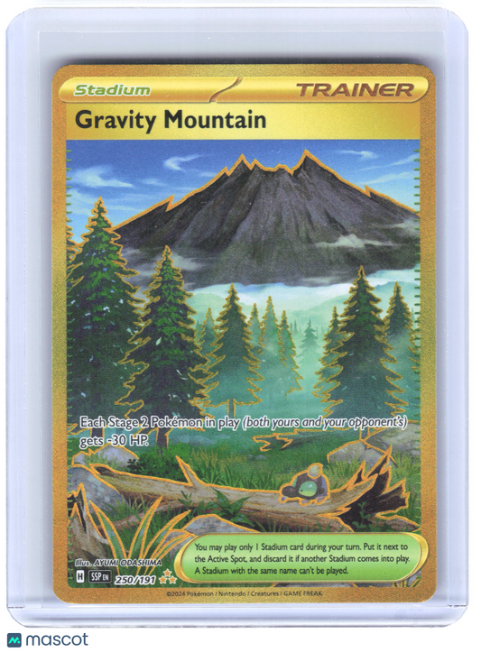 2024 Pokemon Gravity Mountain #250/191 Surging Sparks Hyper Rare Holo