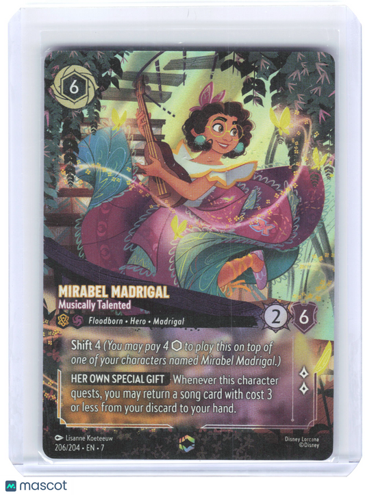 2025 Lorcana Mirabel Madrigal, Musically Talented #206/204 Archazia's Island