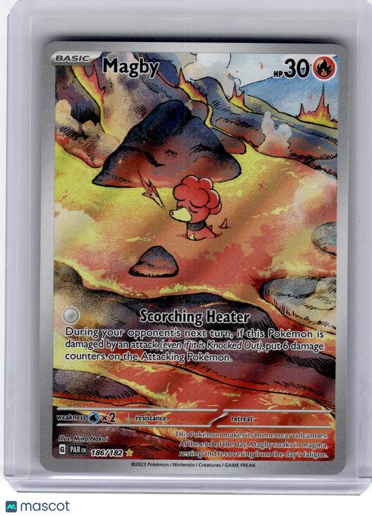 2023 Pokemon Magby Paradox Rift Illustration Rare Holo #186 Near Mint