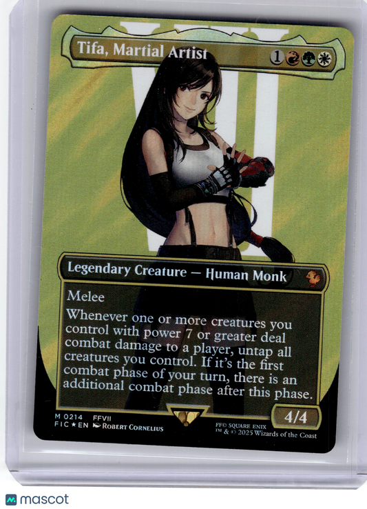 2025 Magic: TG Tifa, Martial Artist Final Fantasy Surge Foil #214 Borderless