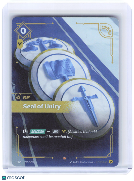 2025 Riftbound: League of Legends TCG Seal of Unity #245/298 Origins Epic Foil