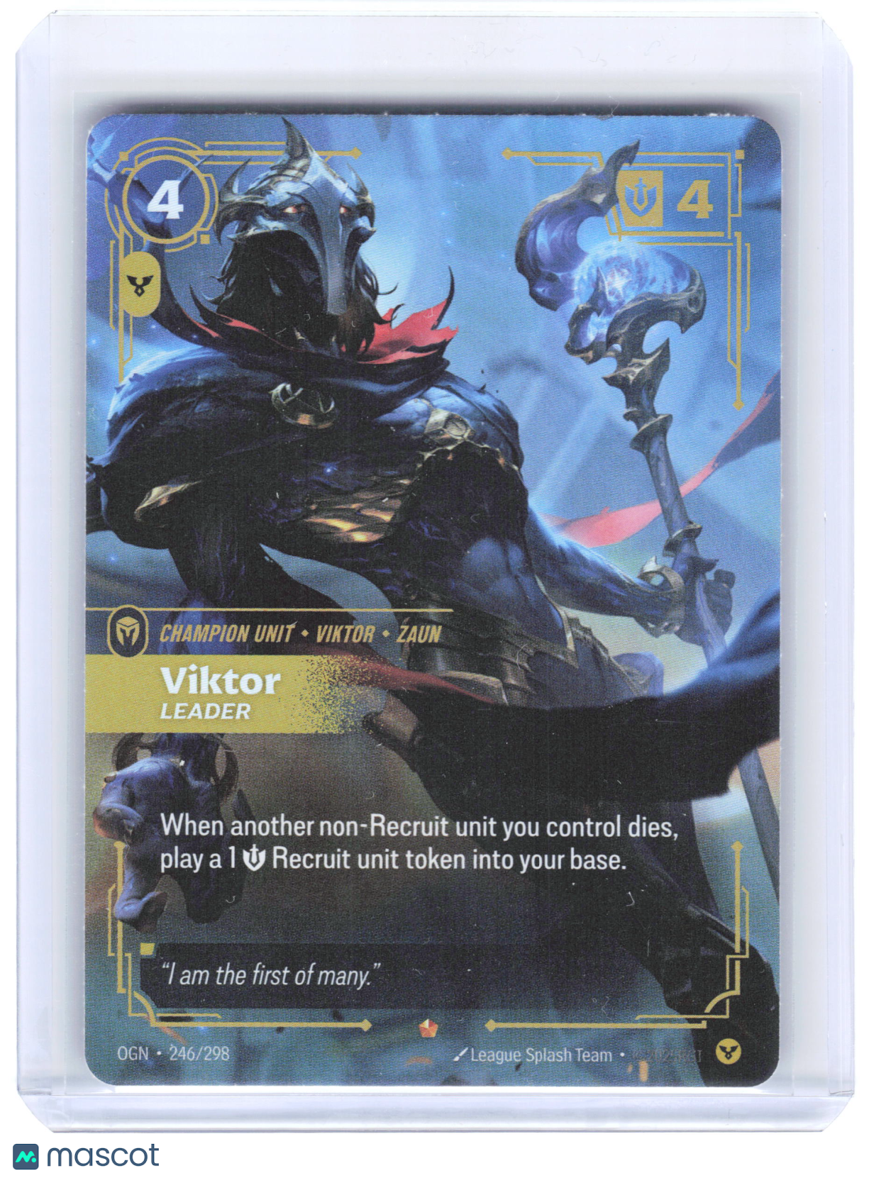 2025 Riftbound: League of Legends TCG Viktor, Leader #246/298 Origins Epic Foil