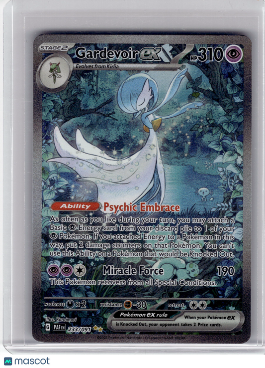 2024 Pokemon Gardevoir EX Paldean Fates Special Illustration Rare #233 Near Mint